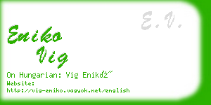 eniko vig business card